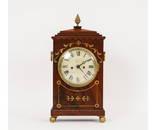 REGENCY MAHOGANY BRACKET CLOCK