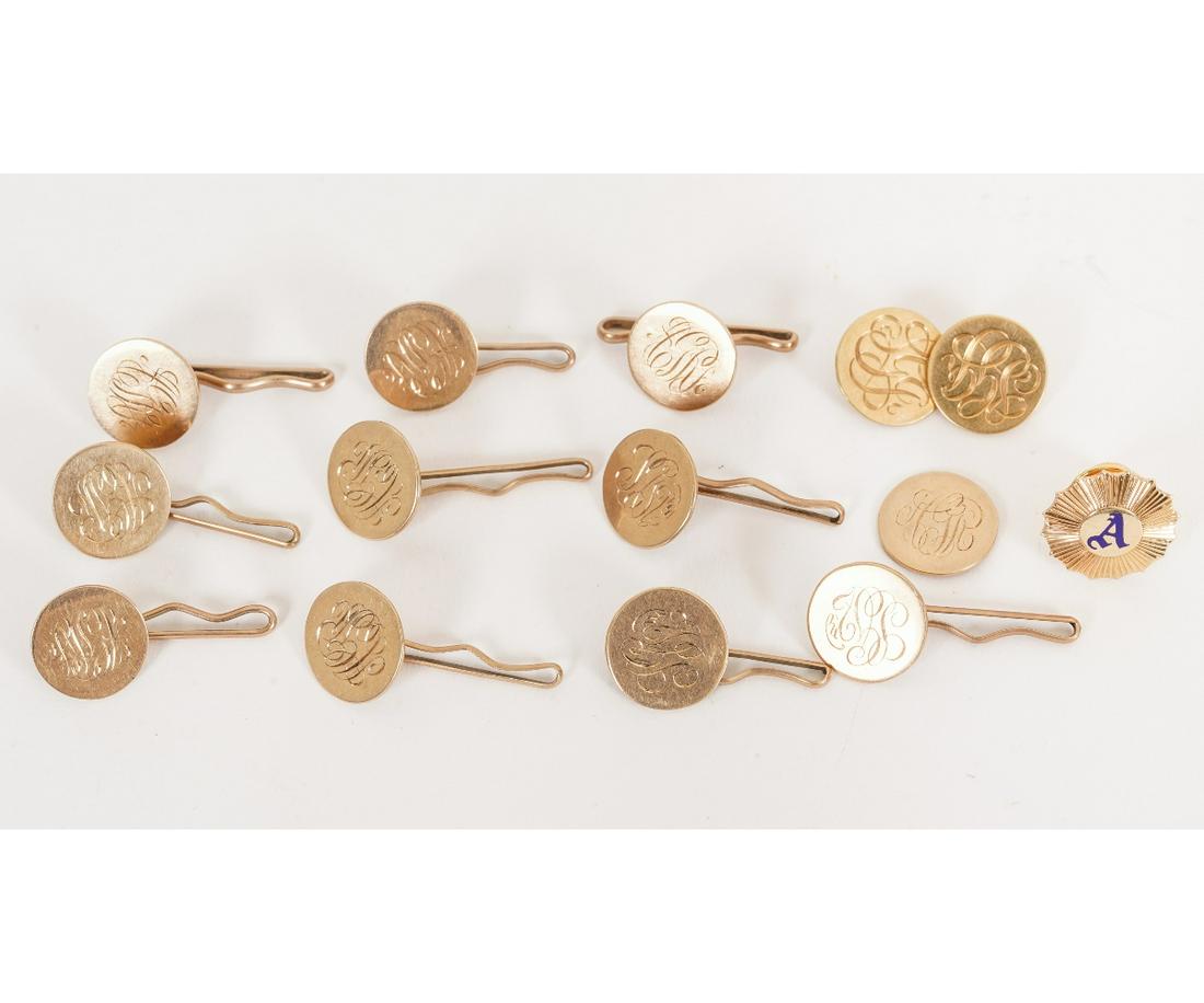 14K GOLD CUFFLINKS etc. (1 of 4)