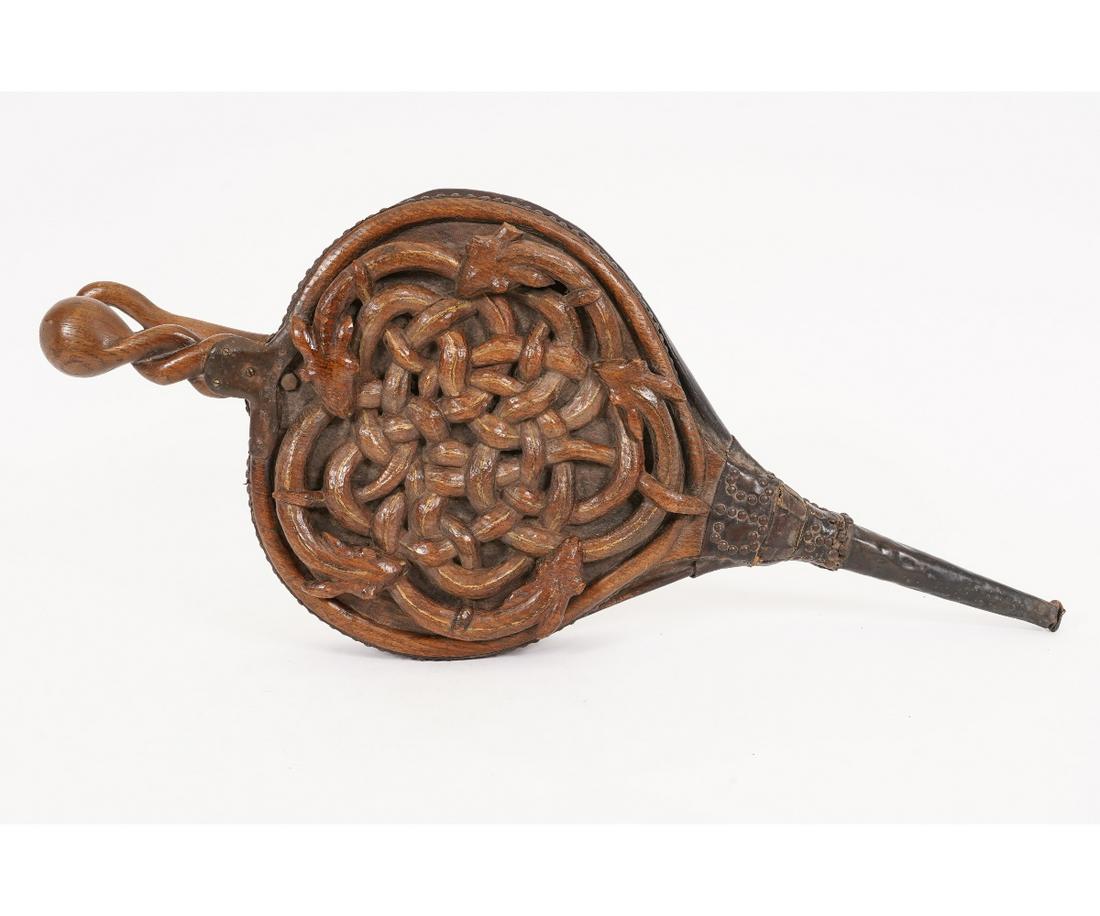 CARVED OAK BELLOWS (1 of 12)