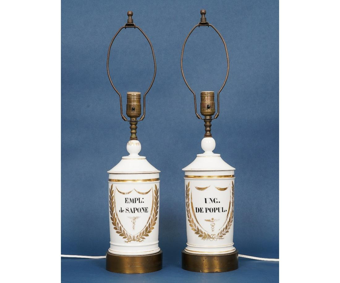 PAIR OF APOTHECARY LAMPS (1 of 3)