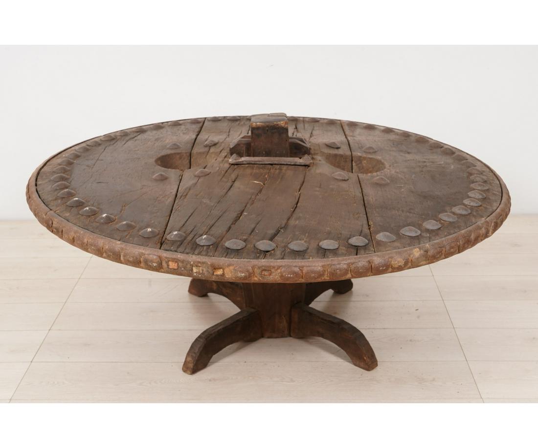 MASSIVE PRIMITIVE WHEEL TABLE (1 of 12)