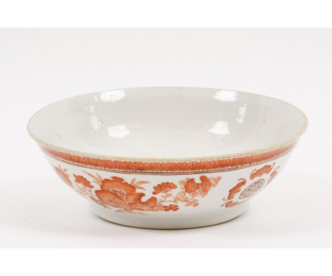 CHINESE PORCELAIN PUNCH BOWL (1 of 8)