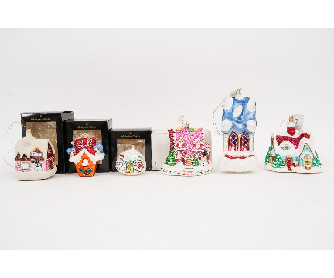 SIX CHRISTOPHER RADKO ORNAMENTS (1 of 5)