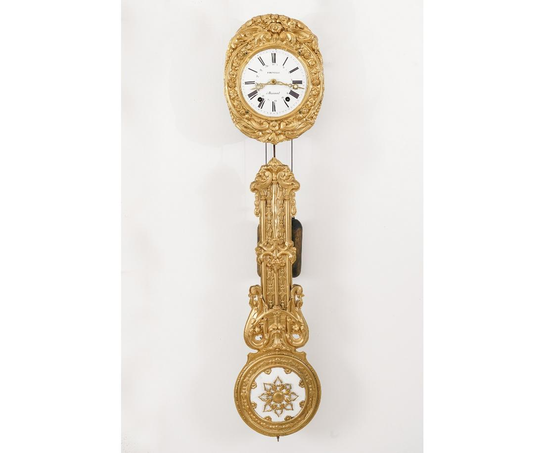 FRENCH MORBIER WALL CLOCK (1 of 7)