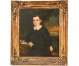 OIL ON CANVAS BOY PORTRAIT