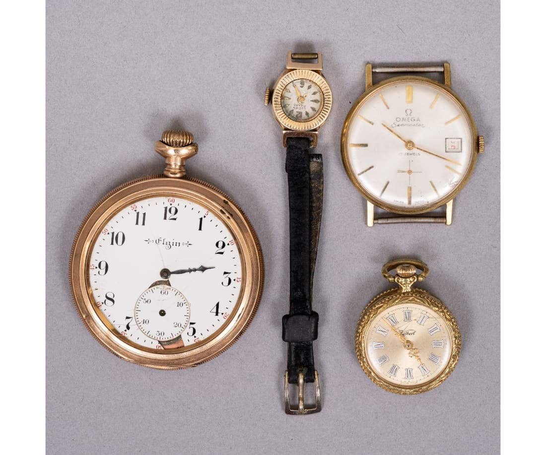 18K GOLD OMEGA WATCH etc. (1 of 12)