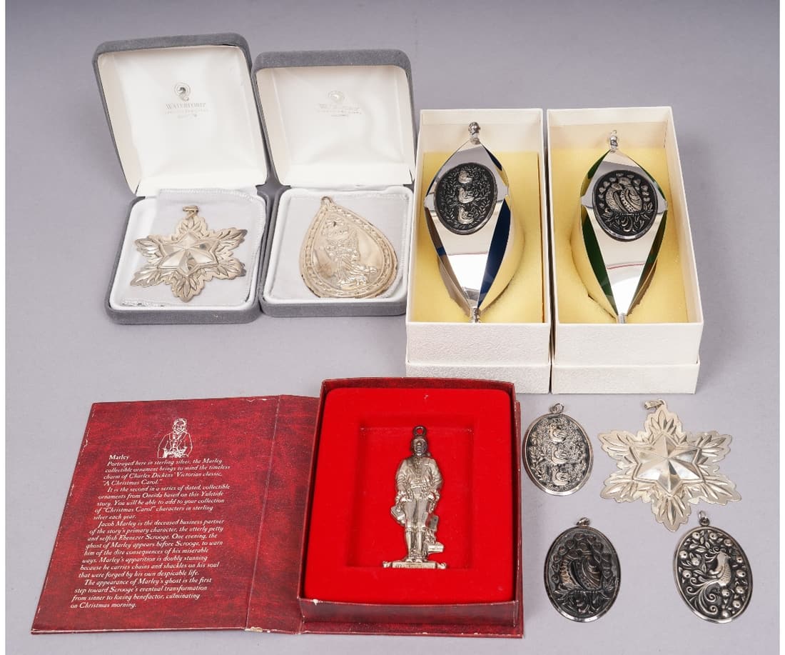 STERLING SILVER CHRISTMAS ORNAMENTS (1 of 8)