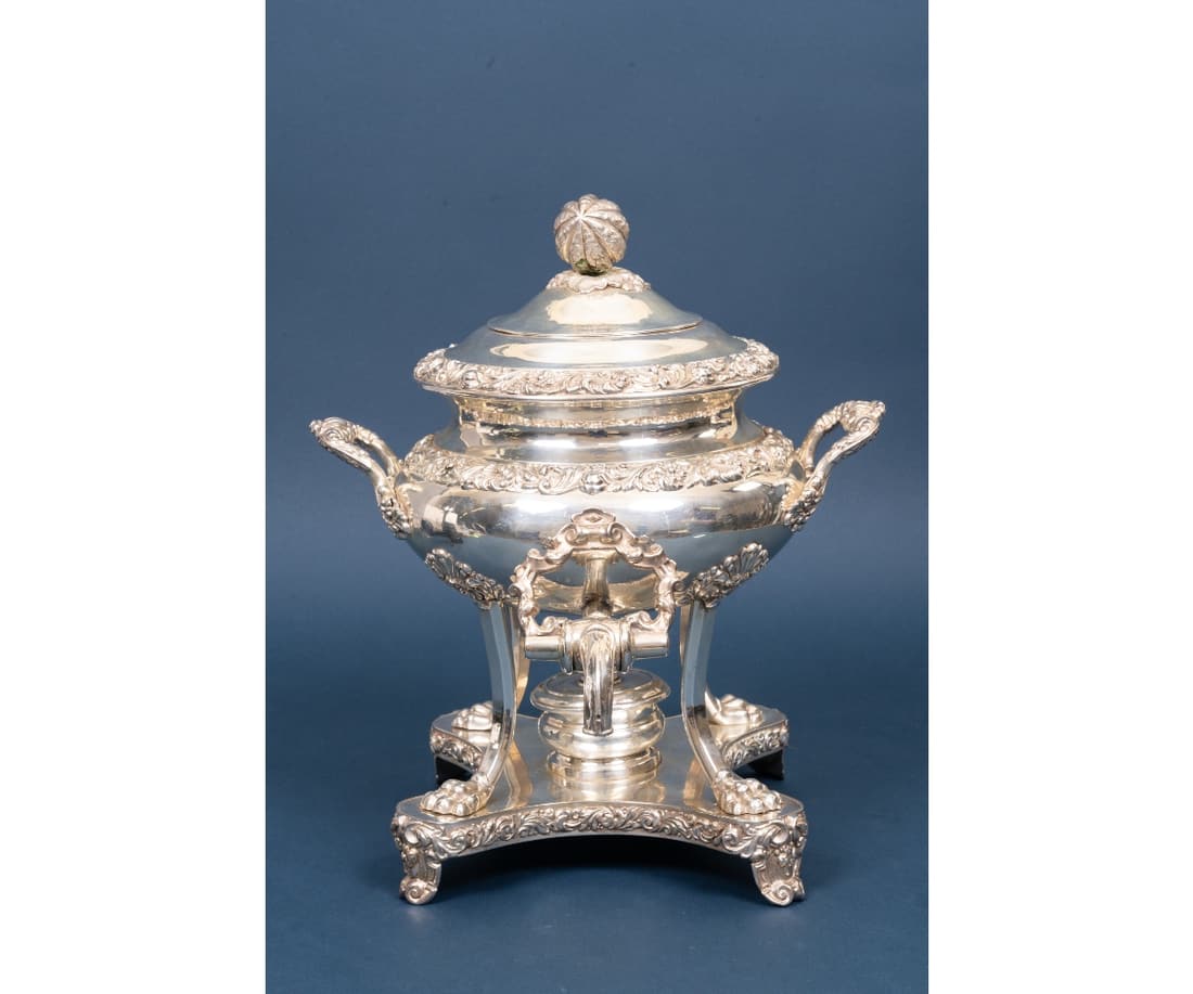 ENGLISH SILVER PLATE HOT WATER URN (1 of 10)