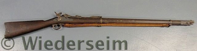 Springfield 1892 trapdoor rifle, serial #549184.: Springfield 1892 trapdoor rifle, serial #549184. 51.5”l.