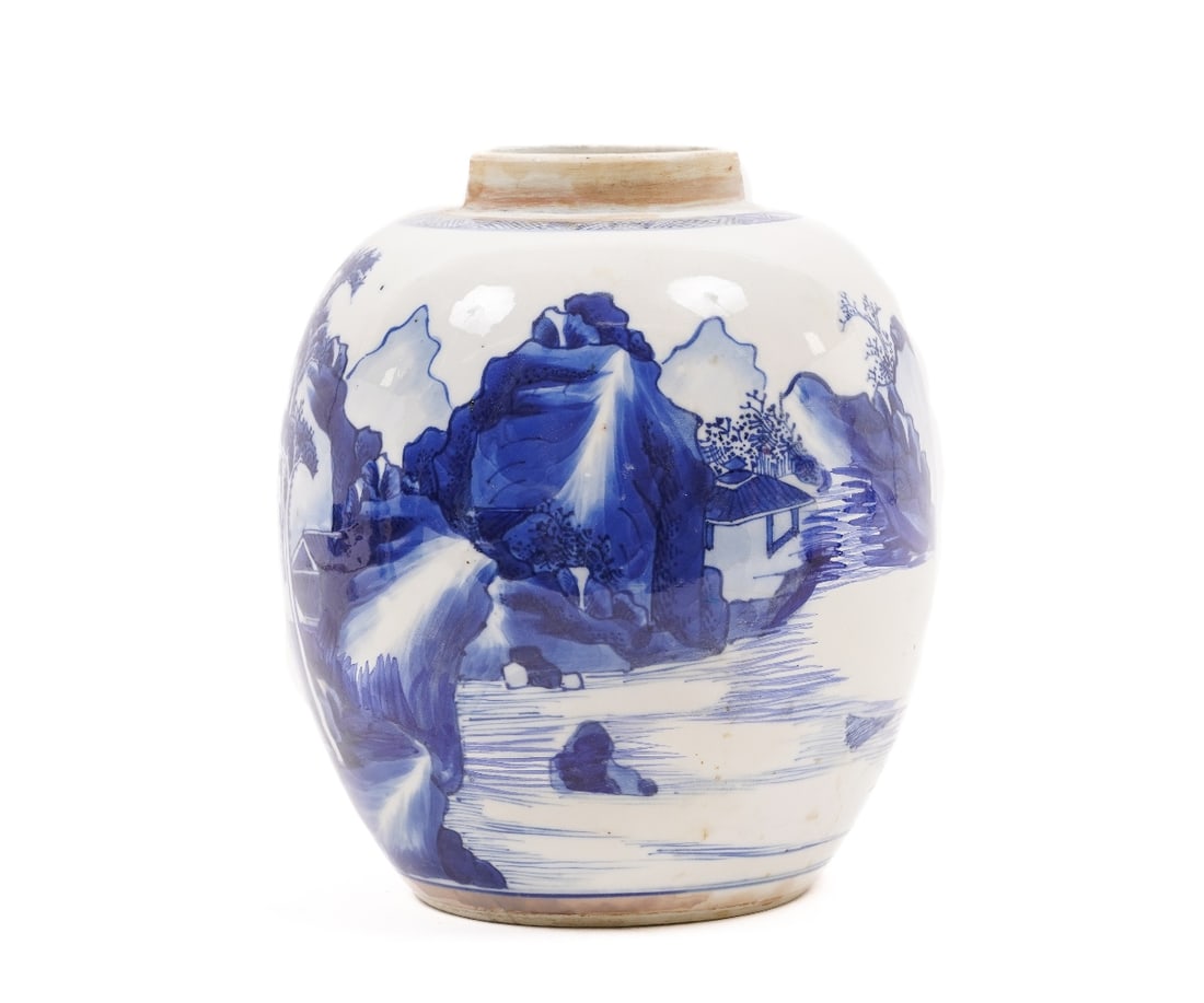 CHINESE BLUE & WHITE GINGER JAR (1 of 9)
