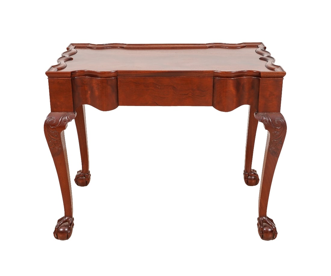 NEWPORT CHIPPENDALE STYLE ACCENT TABLE (1 of 7)