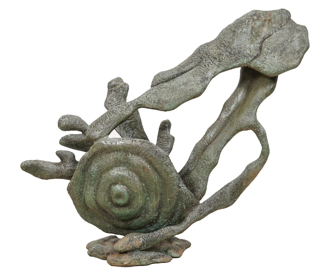 ISAAC WITKIN BRONZE SNAIL SCULPTURE (1 of 5)