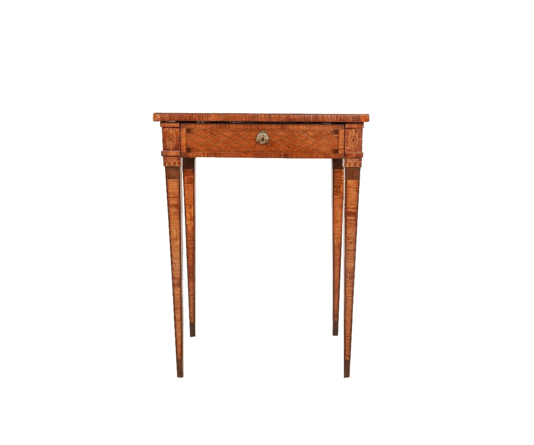 FRENCH FRUITWOOD INLAID WRITING DESK (1 of 9)