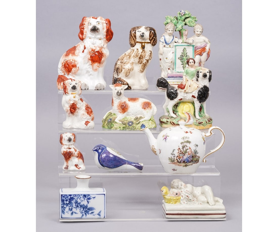 STAFFORDSHIRE SPANIELS etc. (1 of 10)