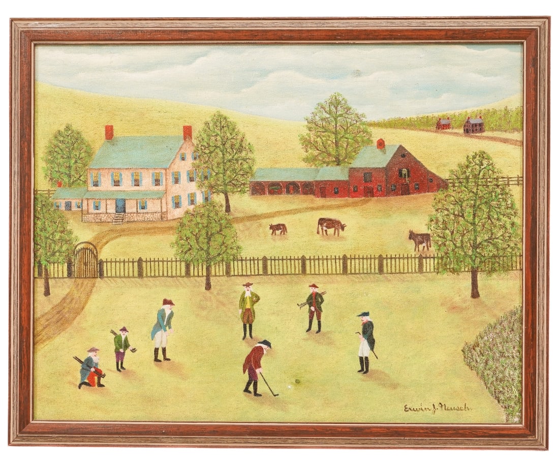 ERWIN J. NEUSCH OIL ON CANVAS (1 of 4)