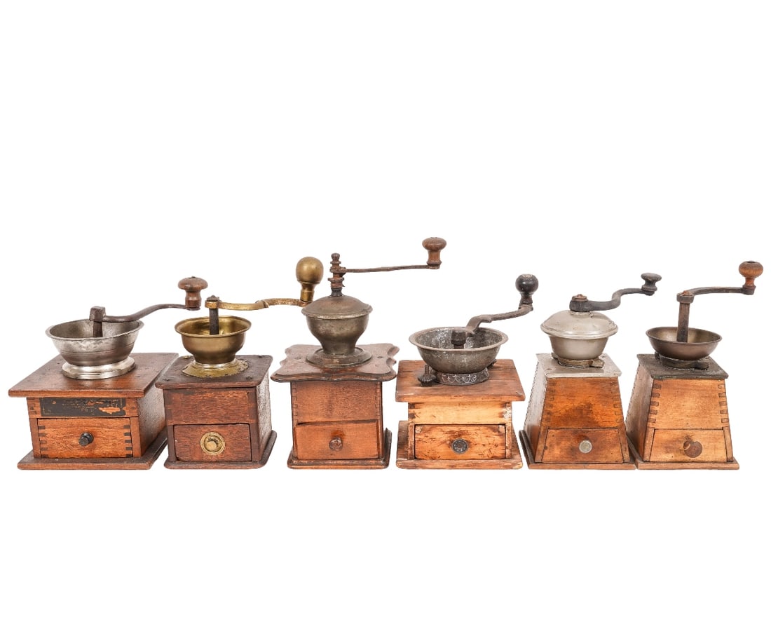 SIX BOX COFFEE GRINDERS (1 of 9)