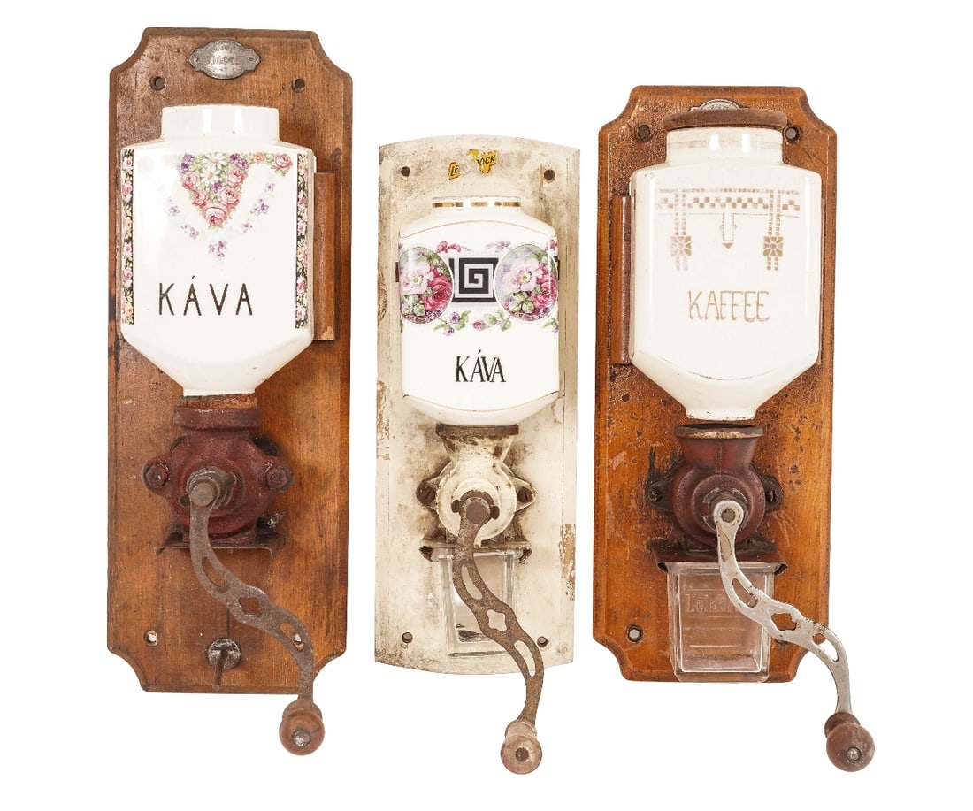 THREE LEINBROCK WALL COFFEE GRINDERS (1 of 10)