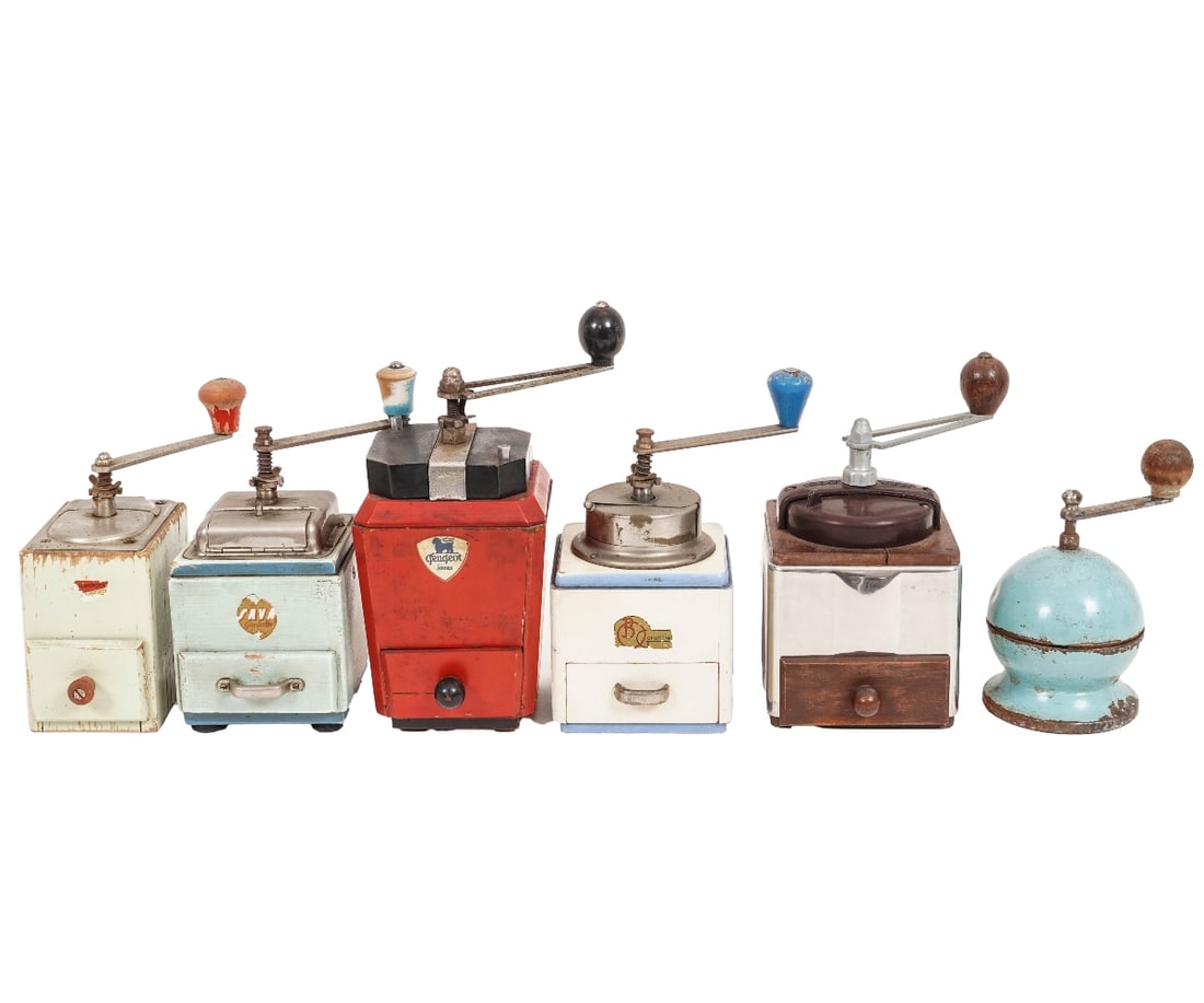 SIX BOX COFFEE GRINDERS (1 of 12)