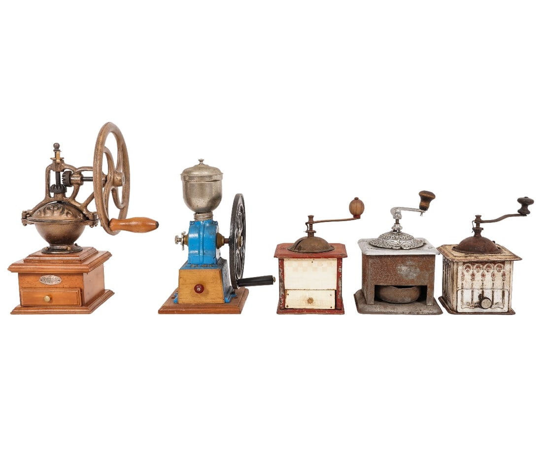 FIVE BOX COFFEE GRINDERS (1 of 10)