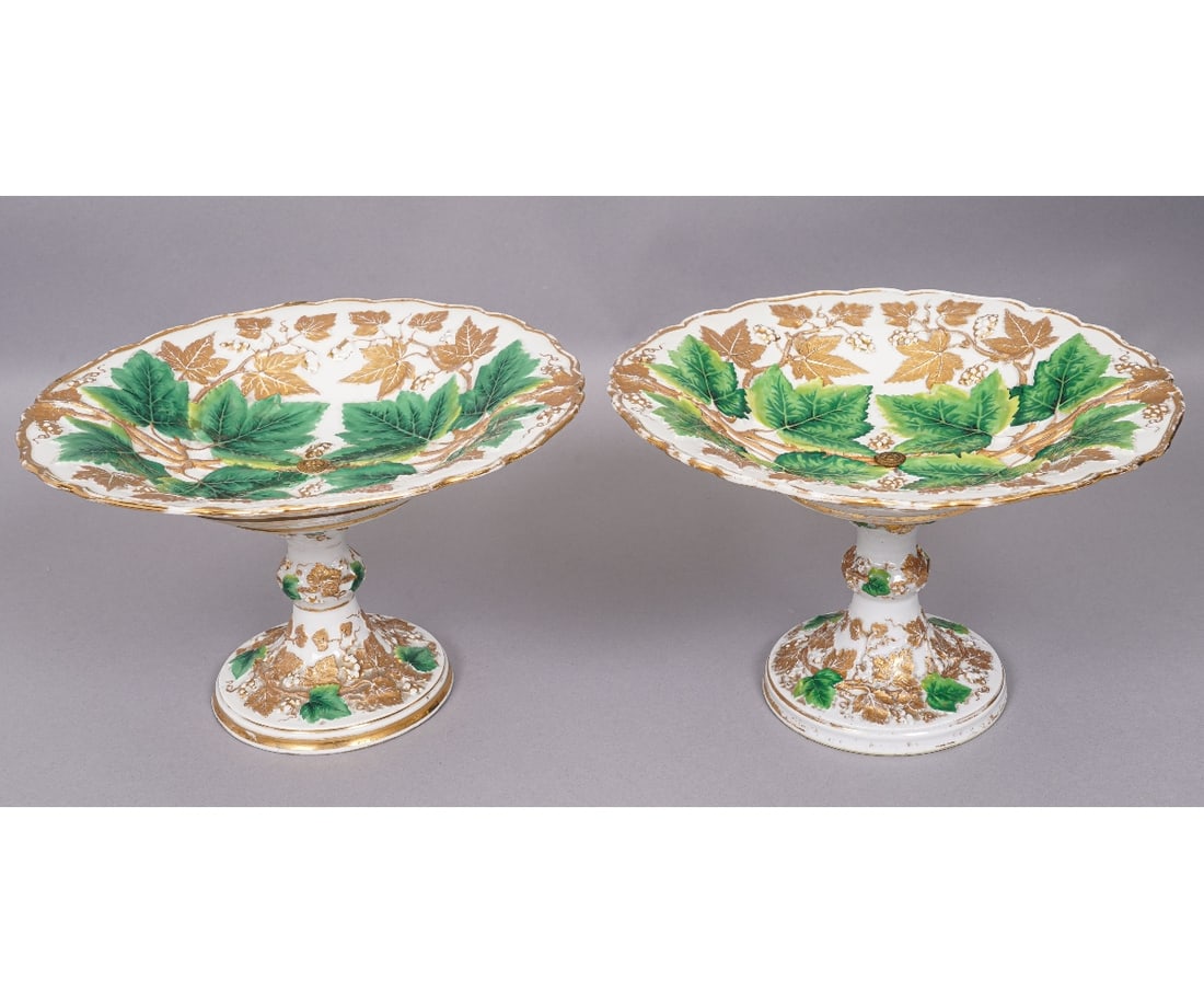 PAIR OF MEISSEN COMPOTES (1 of 9)