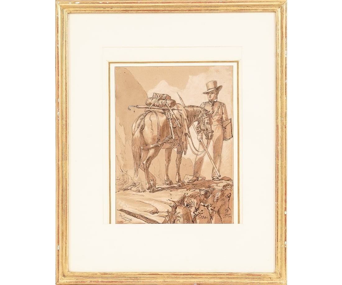 SIR GEORGE HAYTER PEN & INK (1 of 6)