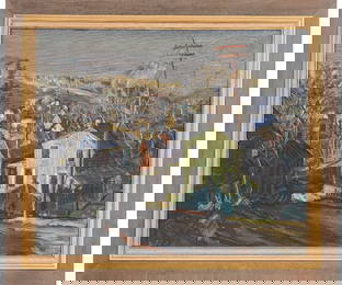 WALTER EMERSON BAUM OIL ON CANVAS