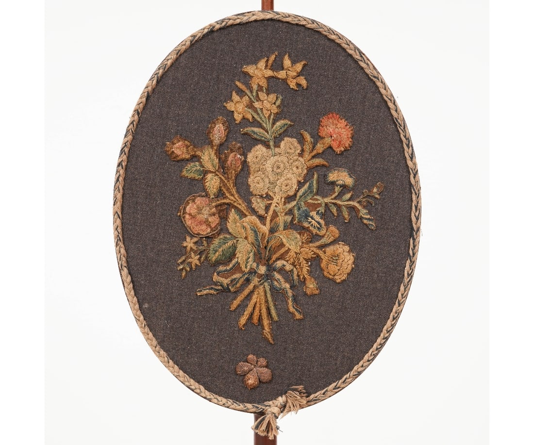 QUEEN ANNE POLE SCREEN (1 of 3)