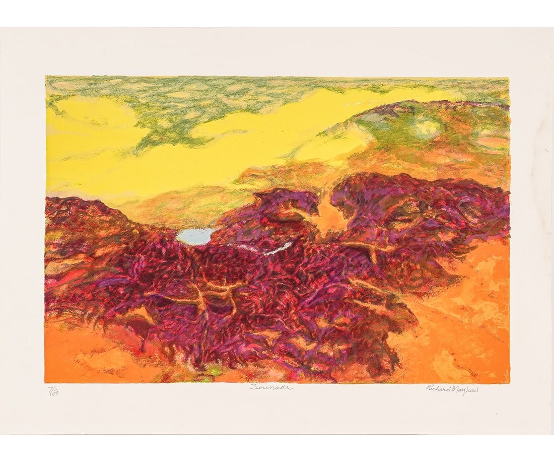 RICHARD MAYHEW LITHOGRAPH (1 of 10)