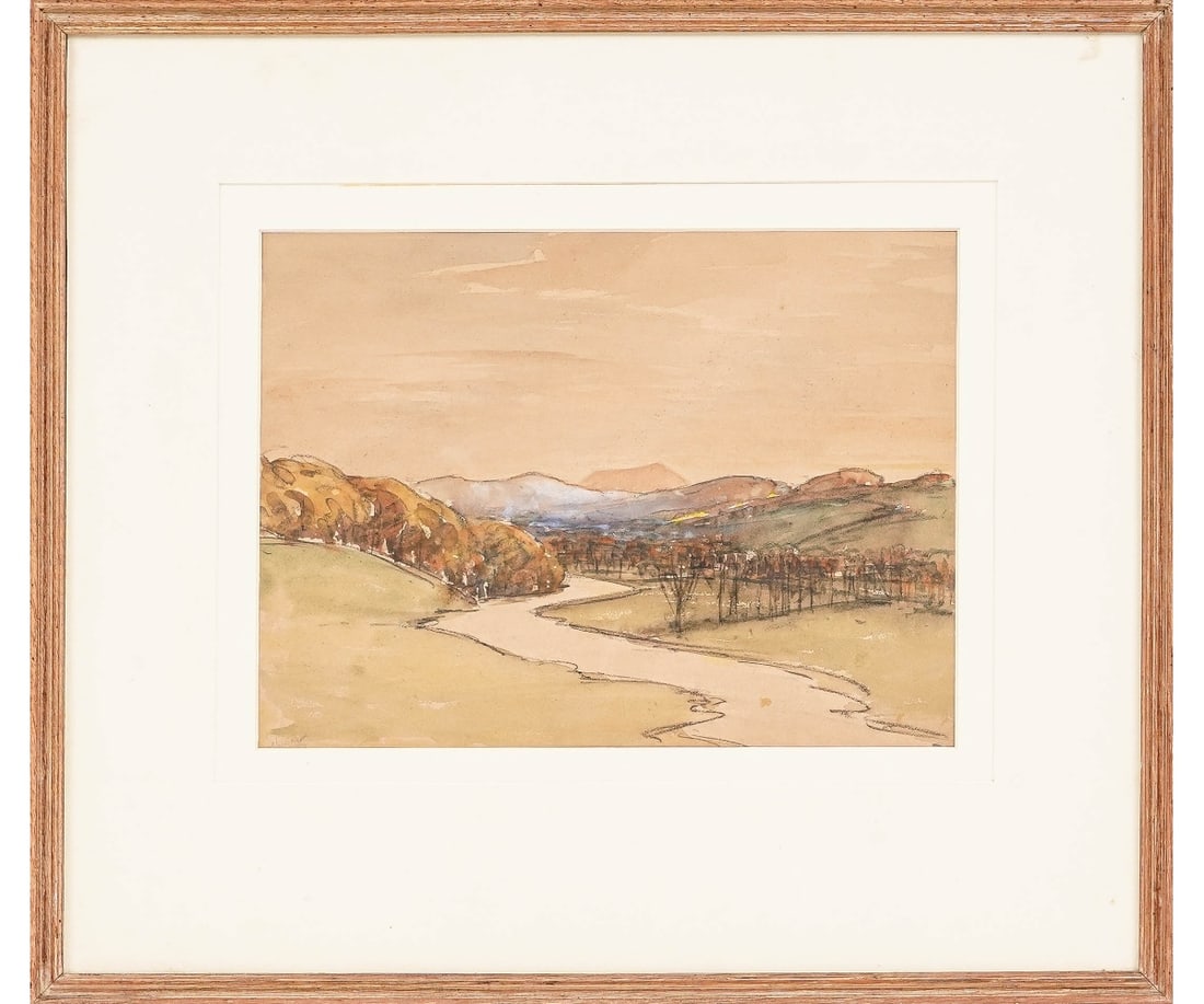 SIR CHARLES HOLMES WATERCOLOR (1 of 5)