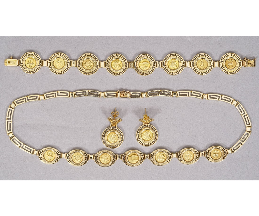 GREEK COIN STYLE JEWELRY SET (1 of 9)