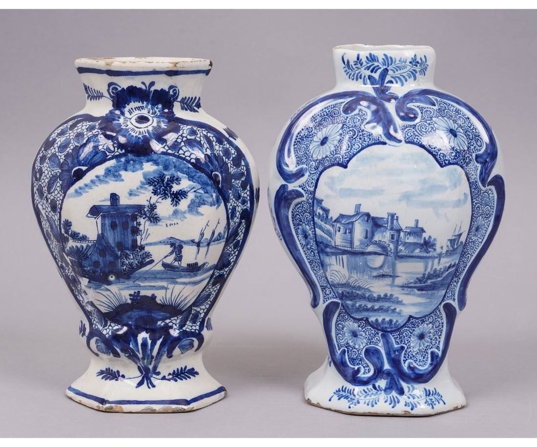 TWO DELFT GARNITURES (1 of 12)