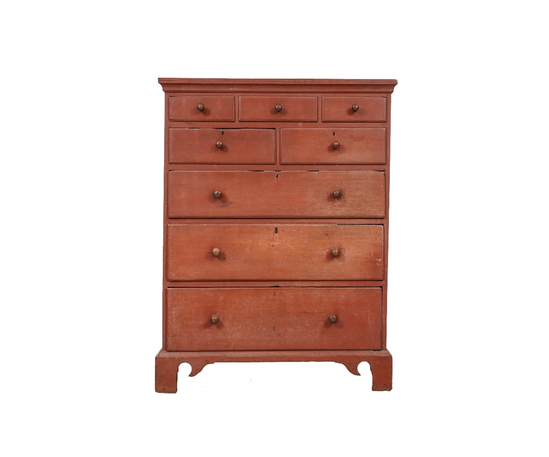 CHESTER CO. PA WALNUT TALL CHEST (1 of 9)