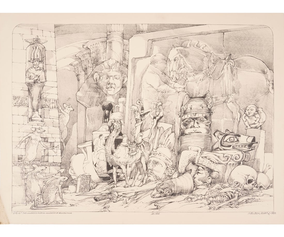 ROBERT ALLEN NELSON LITHOGRAPH (1 of 6)