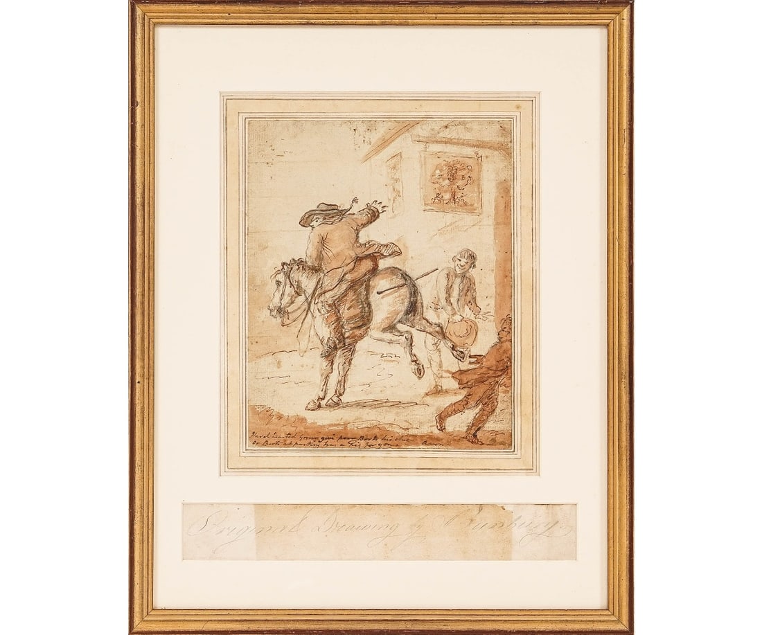 HENRY WILLIAM BUNBURY PEN & INK (1 of 7)