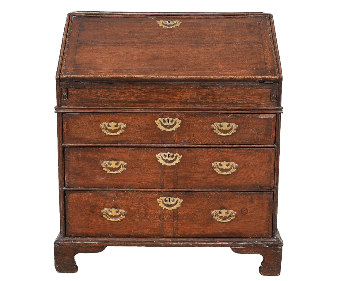 ENGLISH CHIPPENDALE SLANT LID DESK (1 of 11)