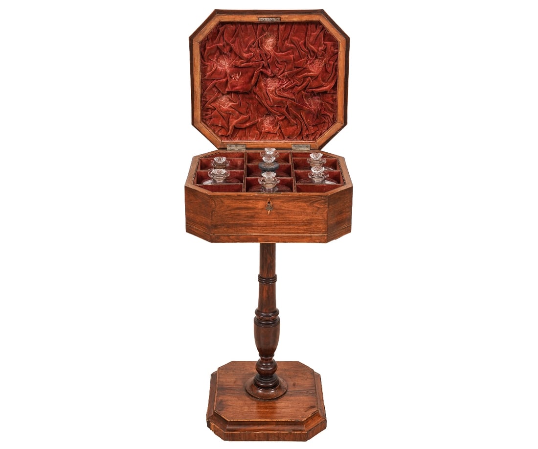 GEORGIAN MAHOGANY CELLARETTE (1 of 6)