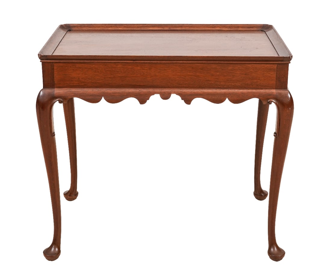 KITTINGER QUEEN ANNE STYLE TEA TABLE (1 of 9)