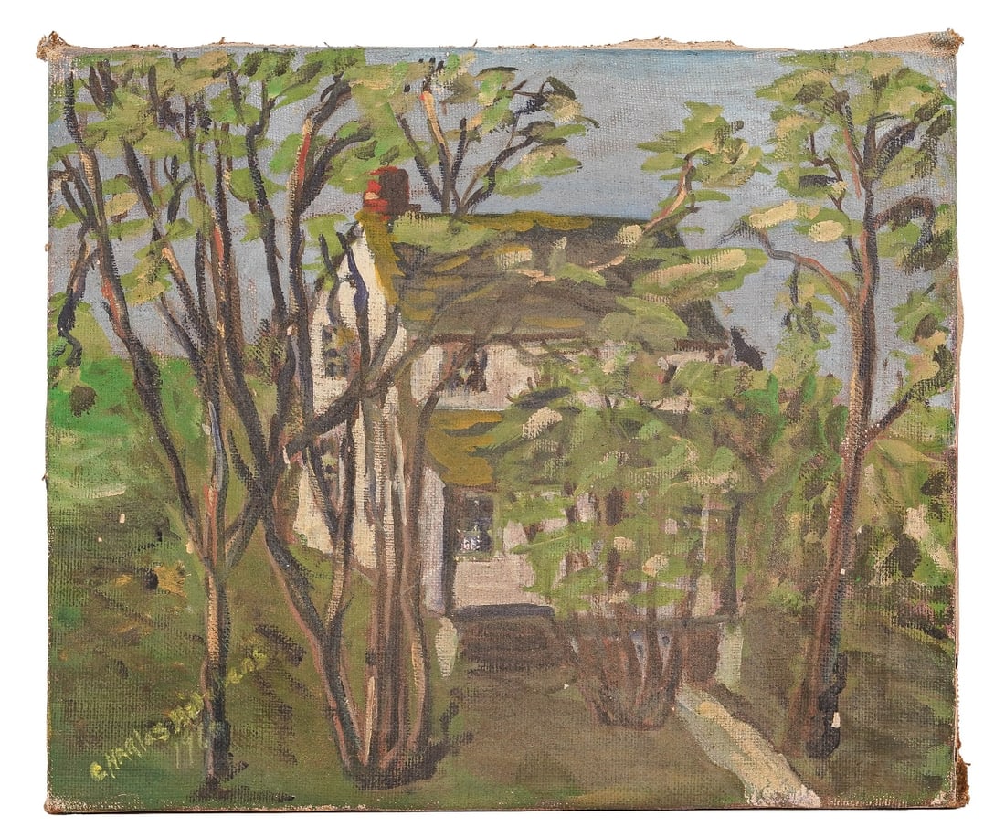 OIL ON CANVAS IMPRESSIONIST LANDSCAPE (1 of 3)