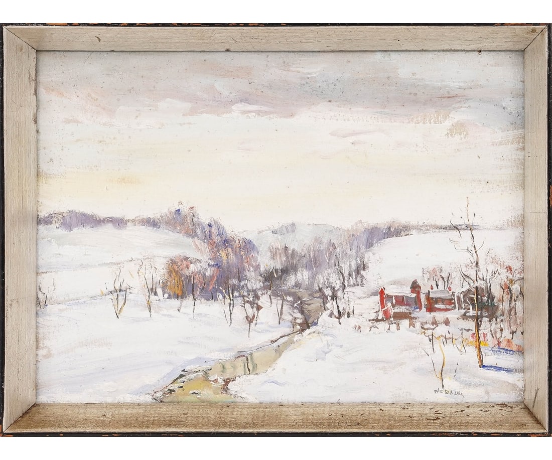 WALTER EMERSON BAUM OIL ON BOARD (1 of 4)