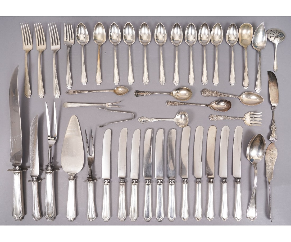 PARTIAL STERLING SILVER FLATWARE (1 of 4)