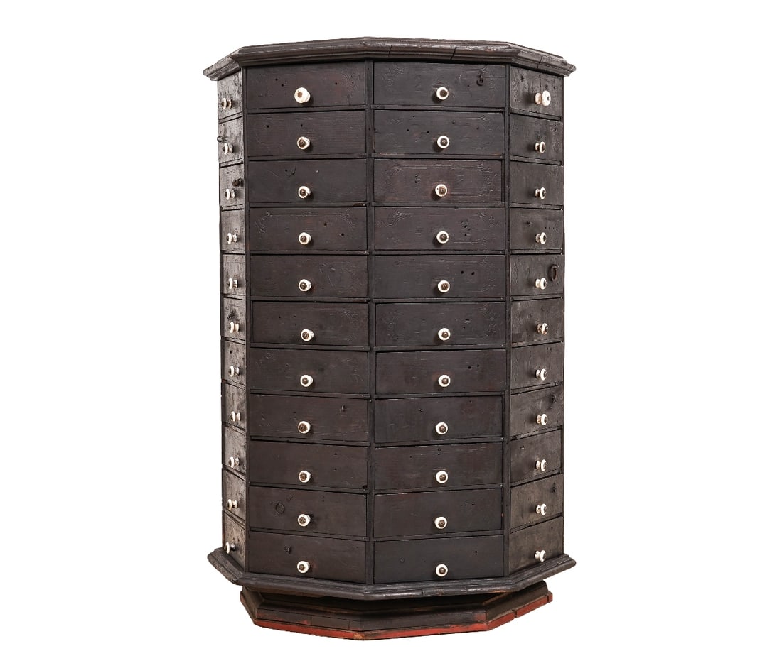 OCTAGONAL MULTI-DRAWER CABINET (1 of 5)