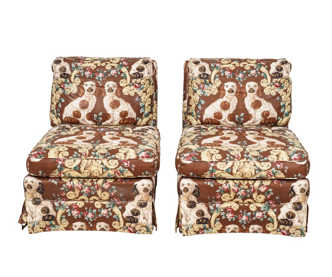 PAIR BAKER LOUNGE CHAIRS (1 of 6)