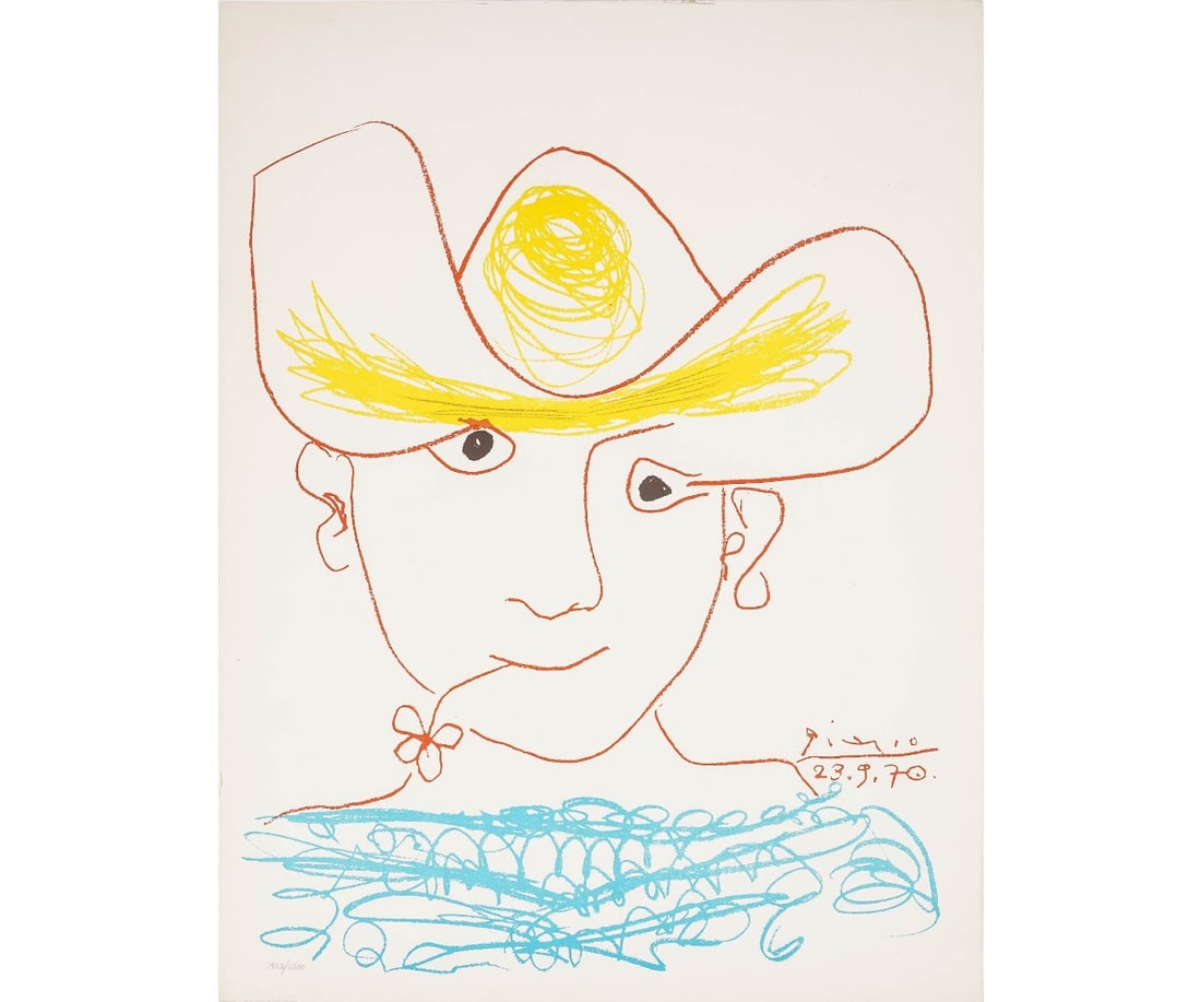 PABLO PICASSO COLOR LITHOGRAPH (1 of 4)