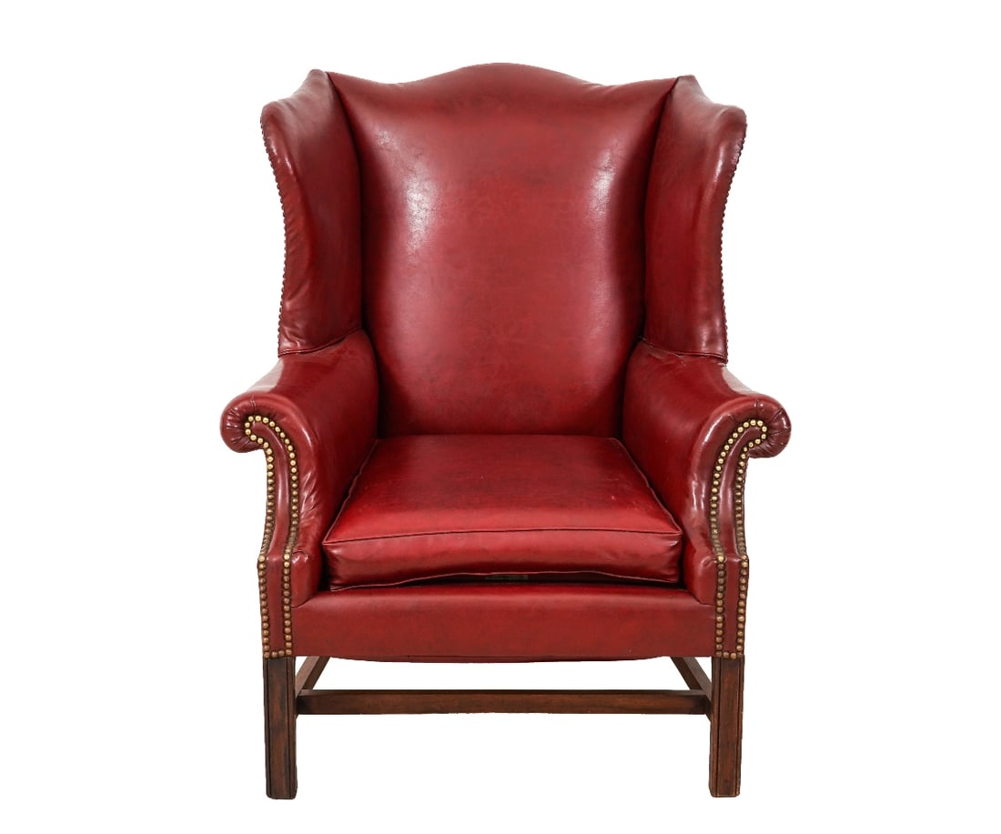 LONE STAR LEATHER WING CHAIR (1 of 6)