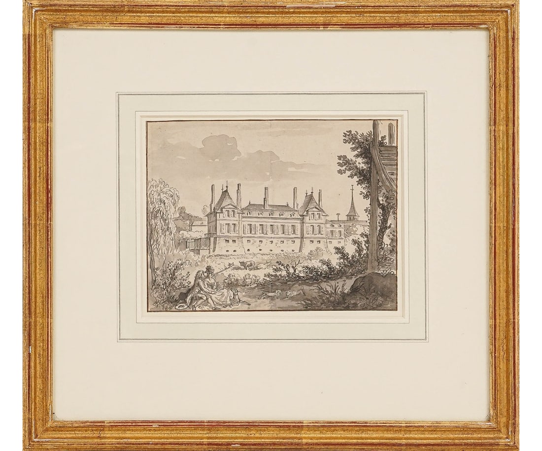 FRENCH SCHOOL PEN & INK (1 of 4)