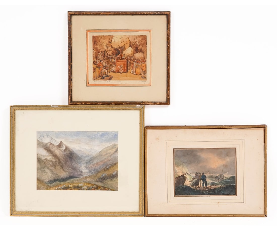 THREE PAINTINGS (1 of 9)