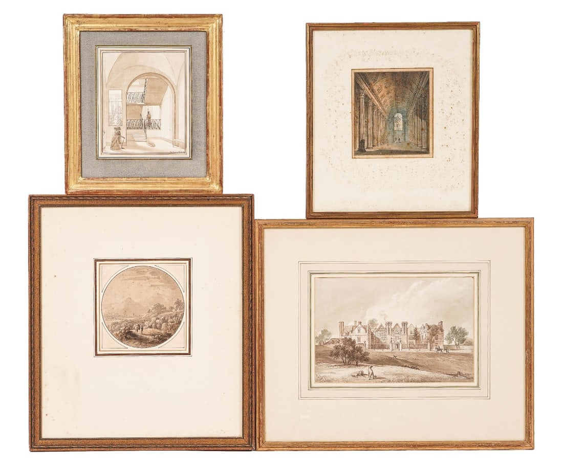 PEN & INK/WATERCOLOR GROUPING (1 of 12)