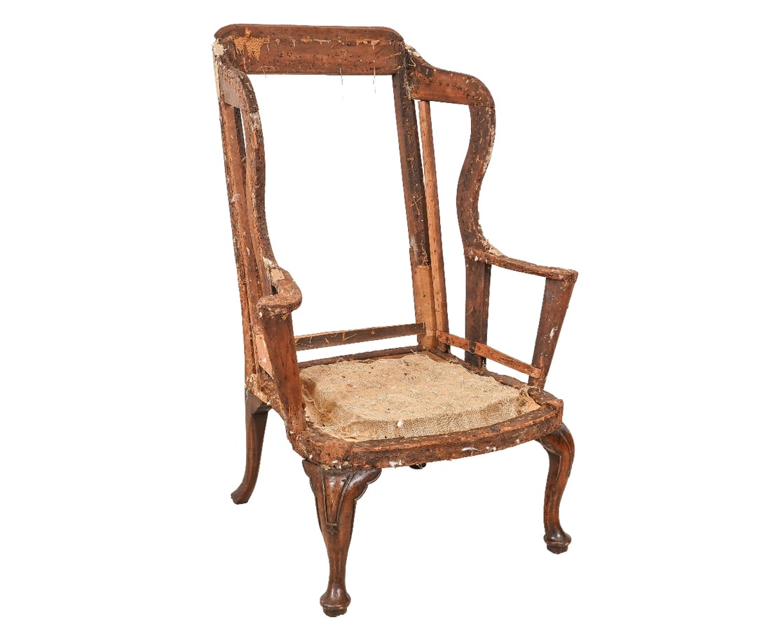 ENGLISH QUEEN ANNE WING CHAIR (1 of 10)