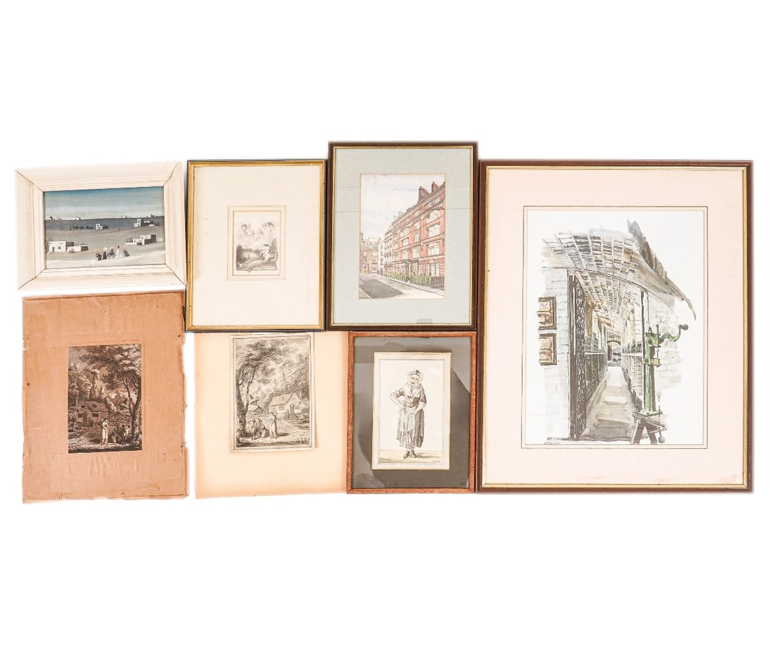 SEVEN ORIGINAL WORKS OF ART (1 of 5)