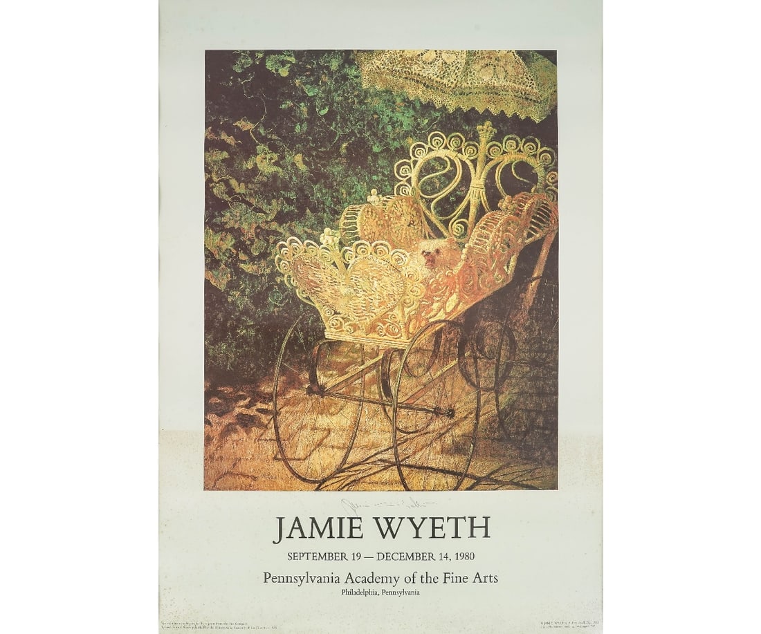 SIGNED JAMIE WYETH POSTER (1 of 7)